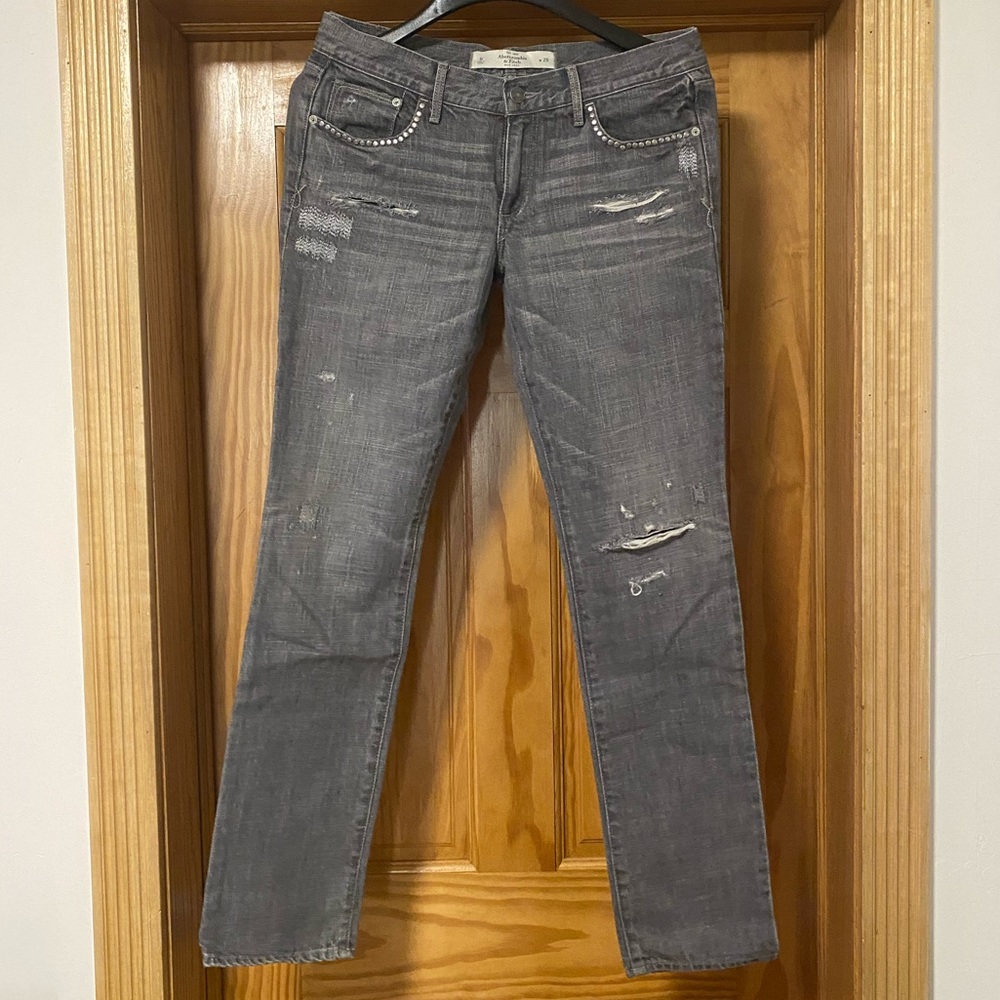 Abercrombie & Fitch grey Jean size 6